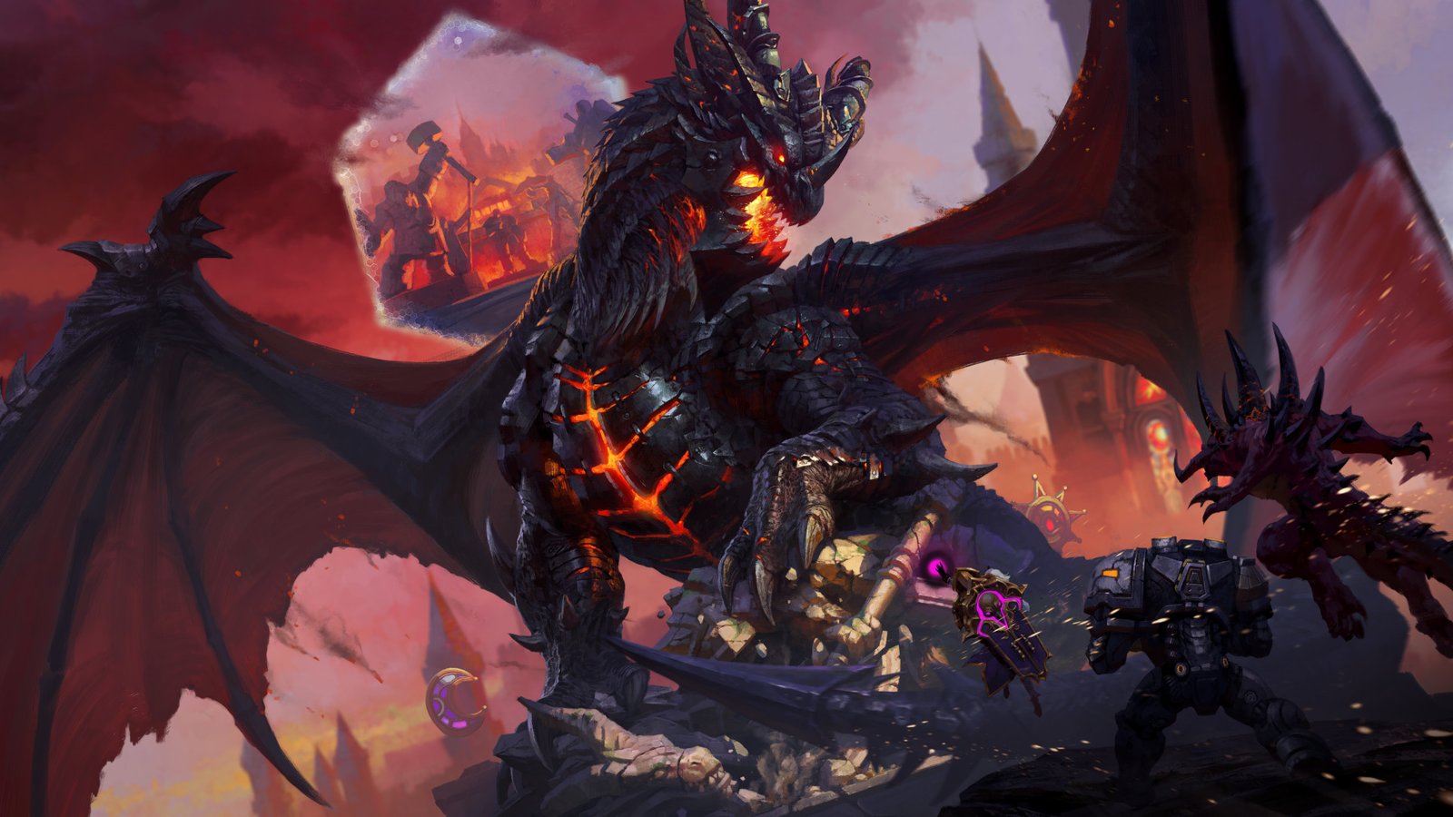 A screenshot of Key art for one of the best MOBAs, Heroes of the Storm