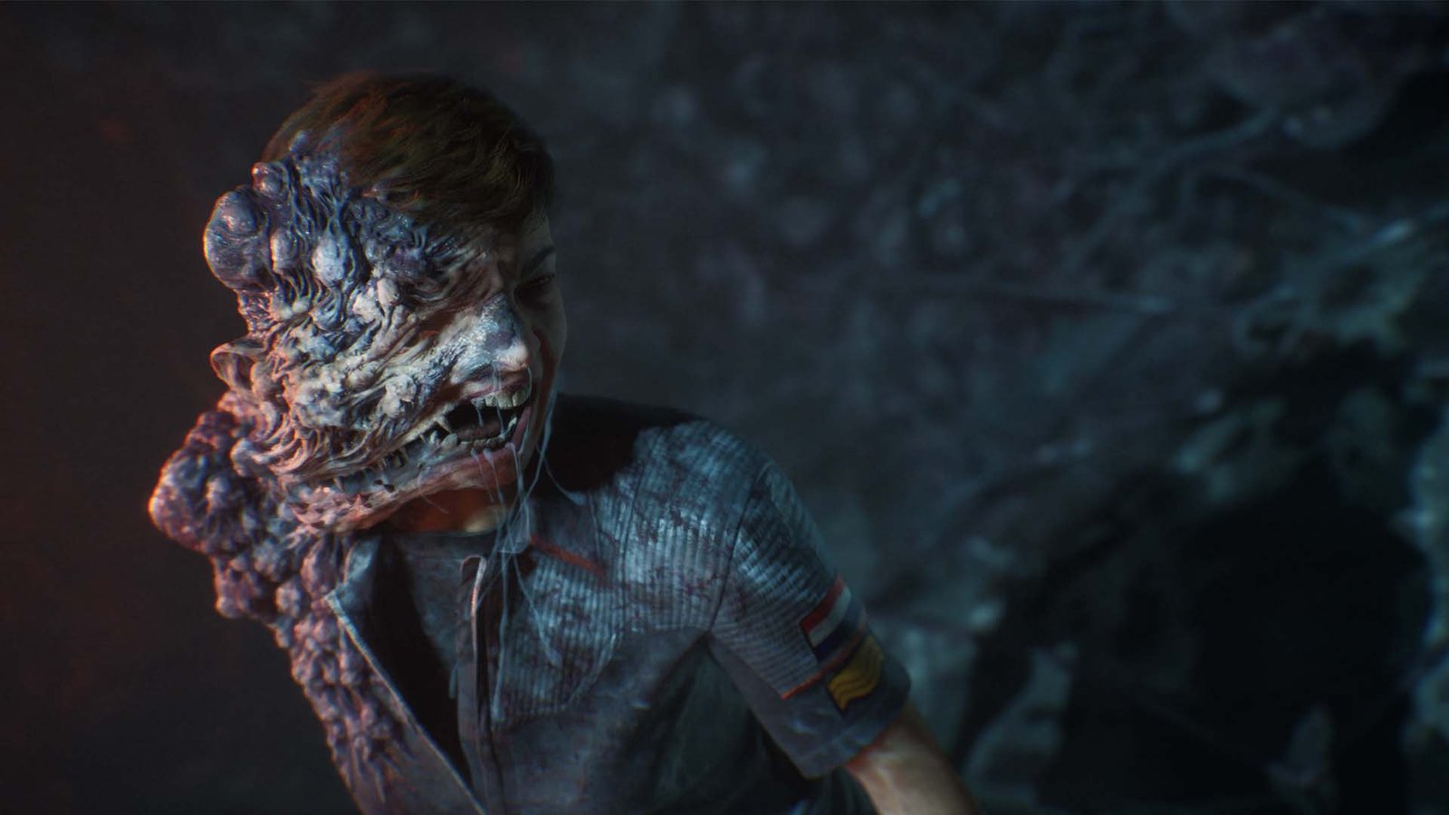 Directive 8020 production still of the creature mimicking a deceased crewmate.