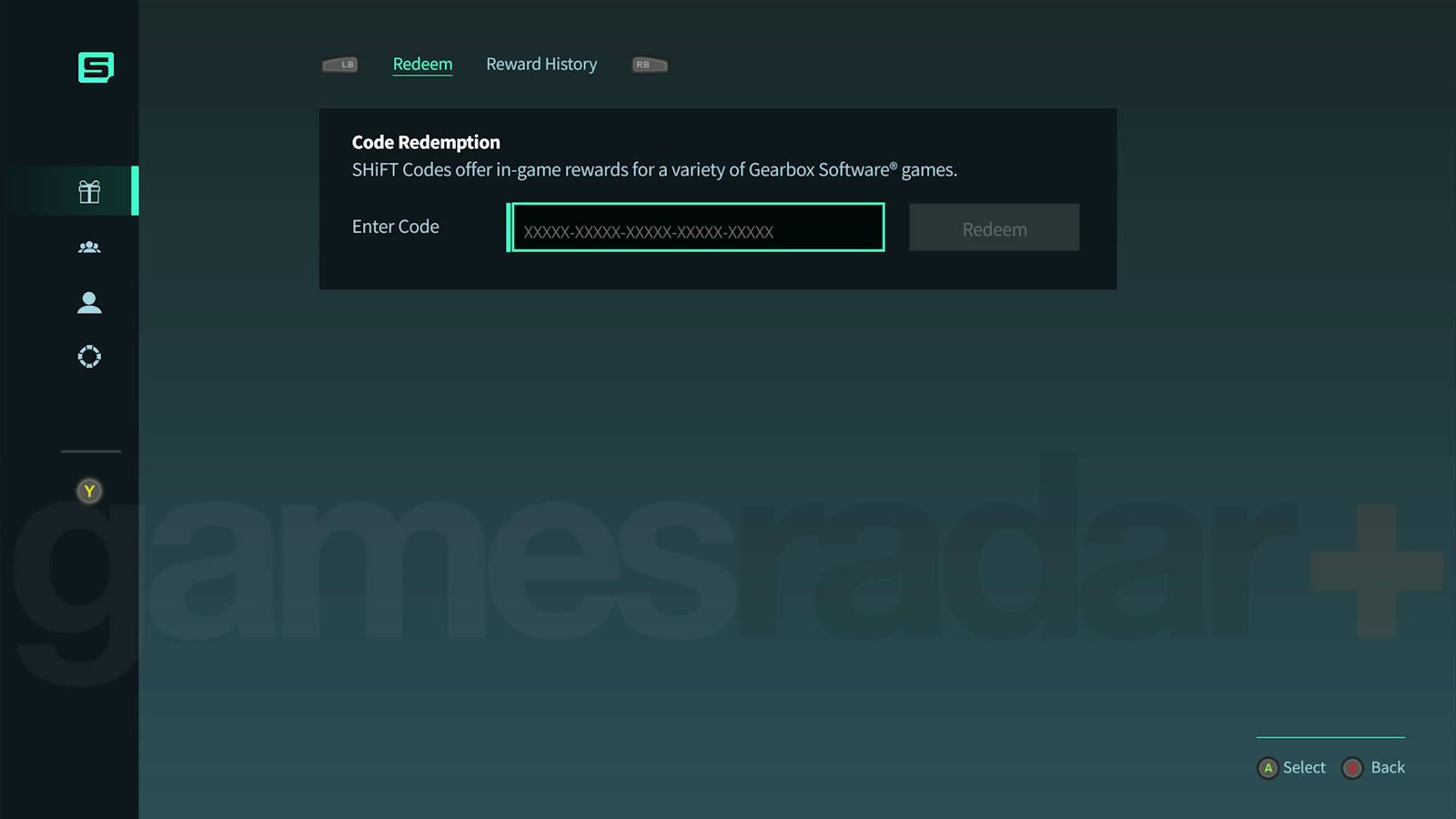 Borderlands 4 shift code redemption screen