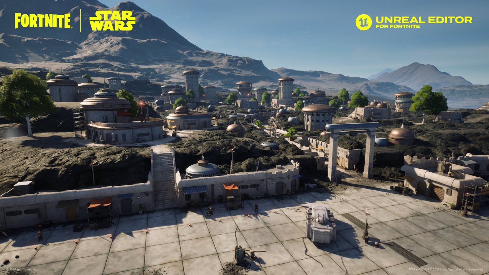 Epic Games Star Wars toolkit image of a city