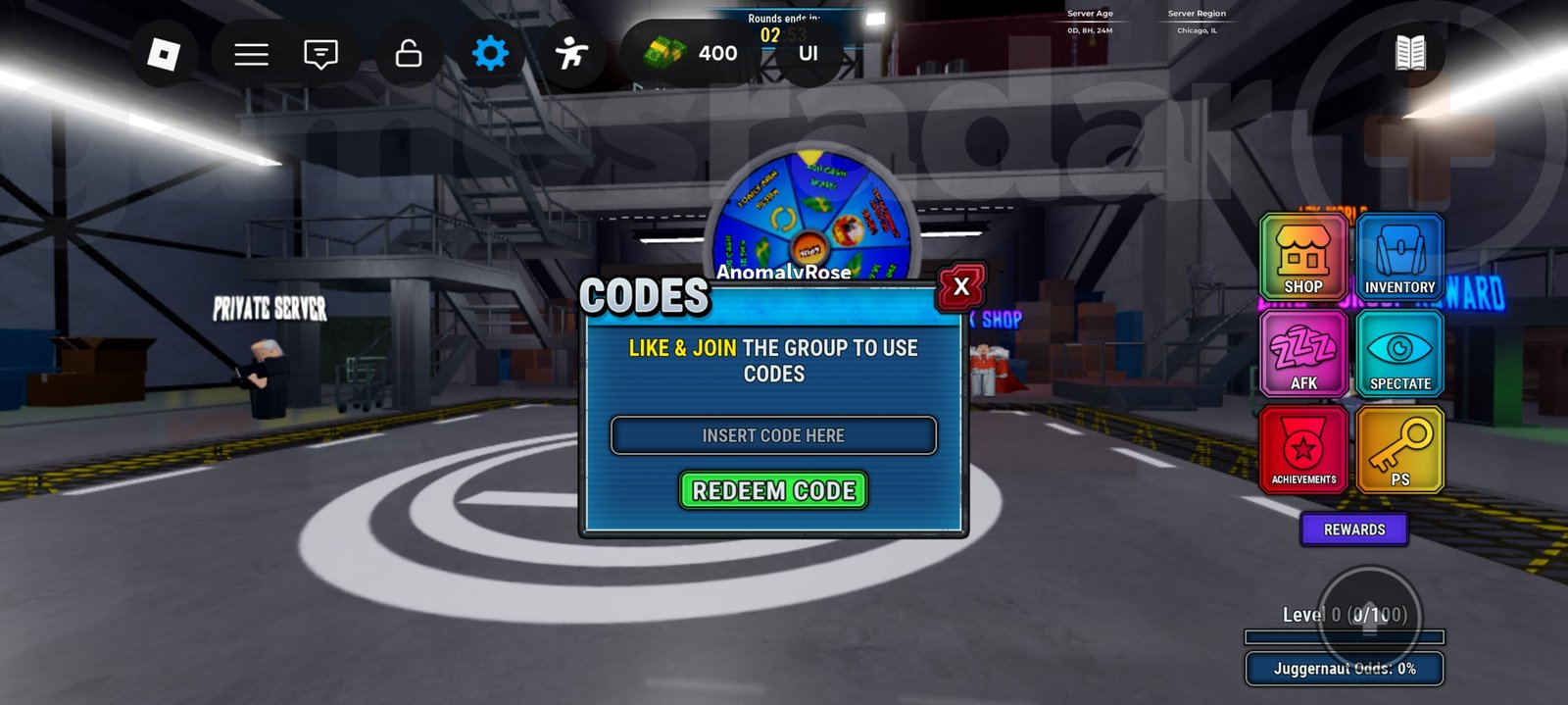 The Invincible Showdown codes redemption box