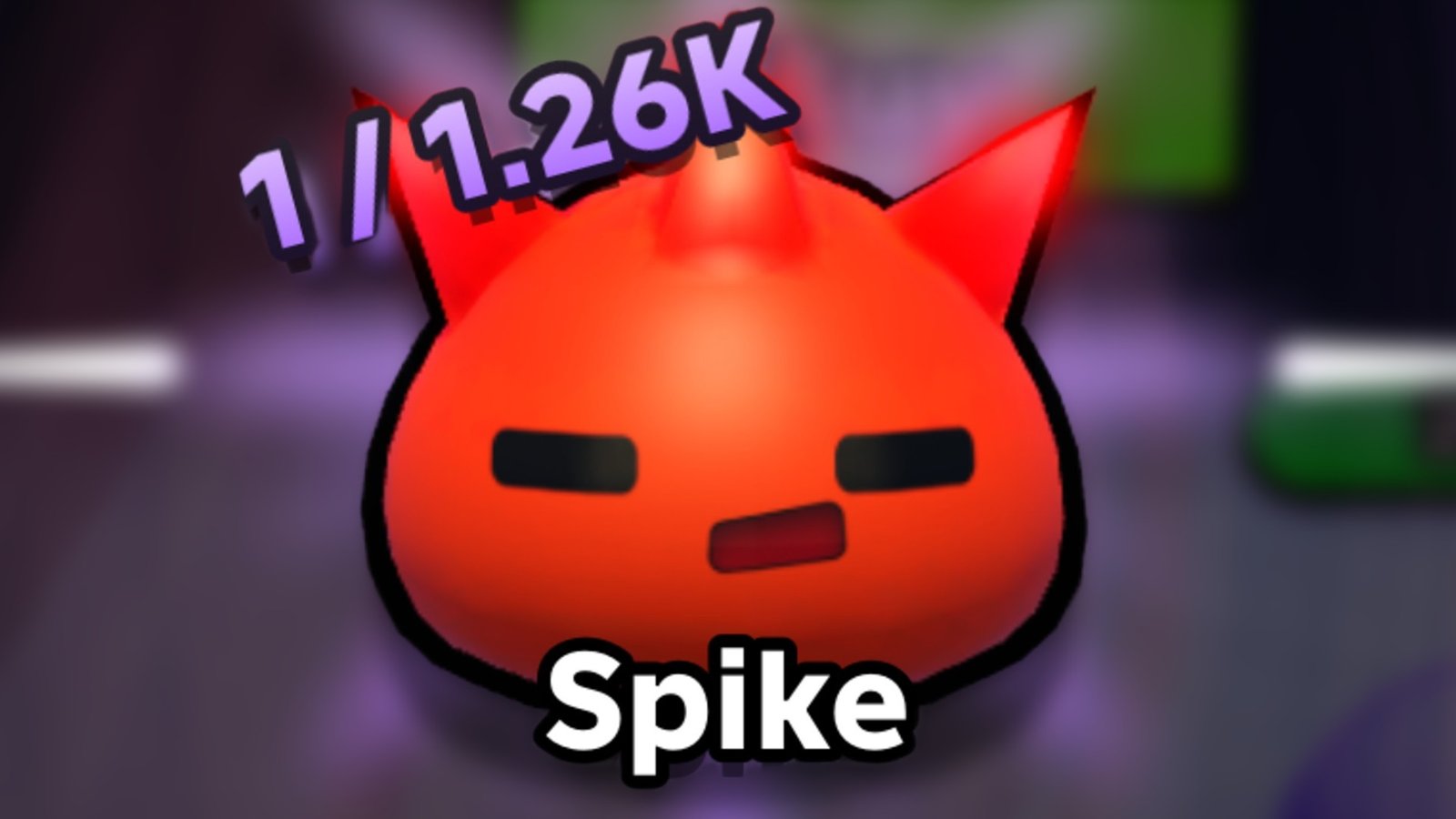 The rare red Spike Slime in Slime RNG.