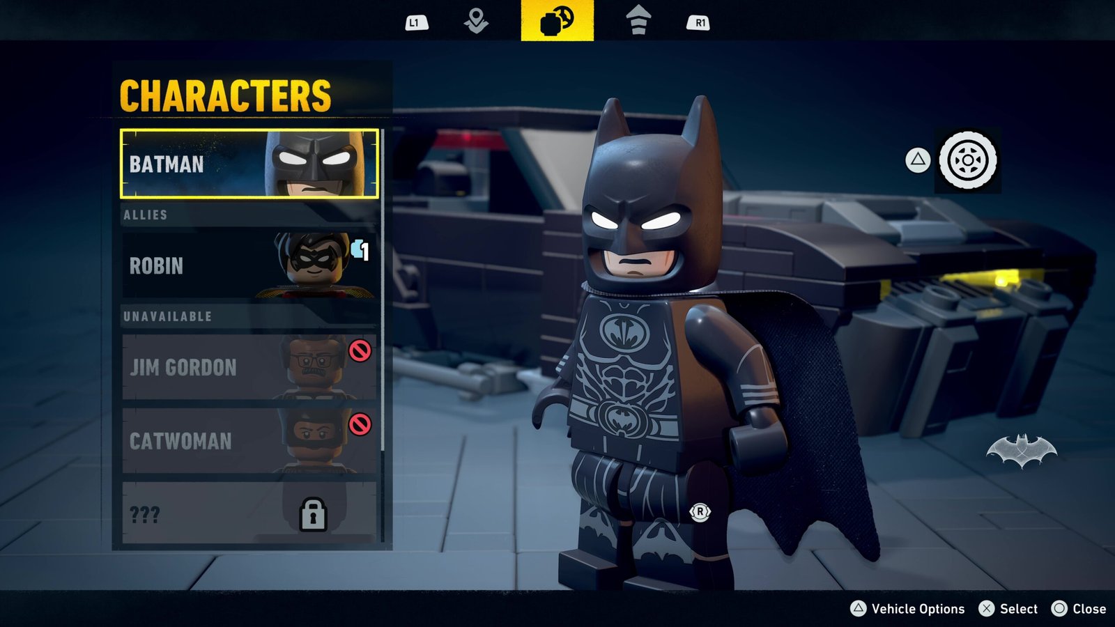 How to change suits in Lego Batman Legacy of the Dark Knight