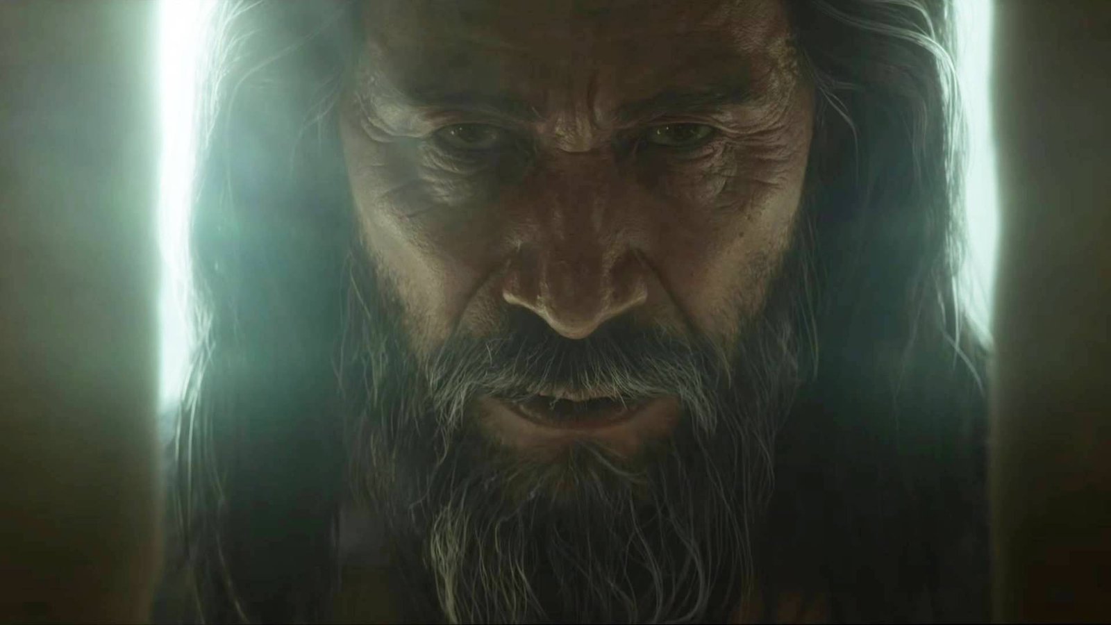 Diablo 4 Lord of Hatred opening cinematic screenshot shows an elderly man with long hair.
