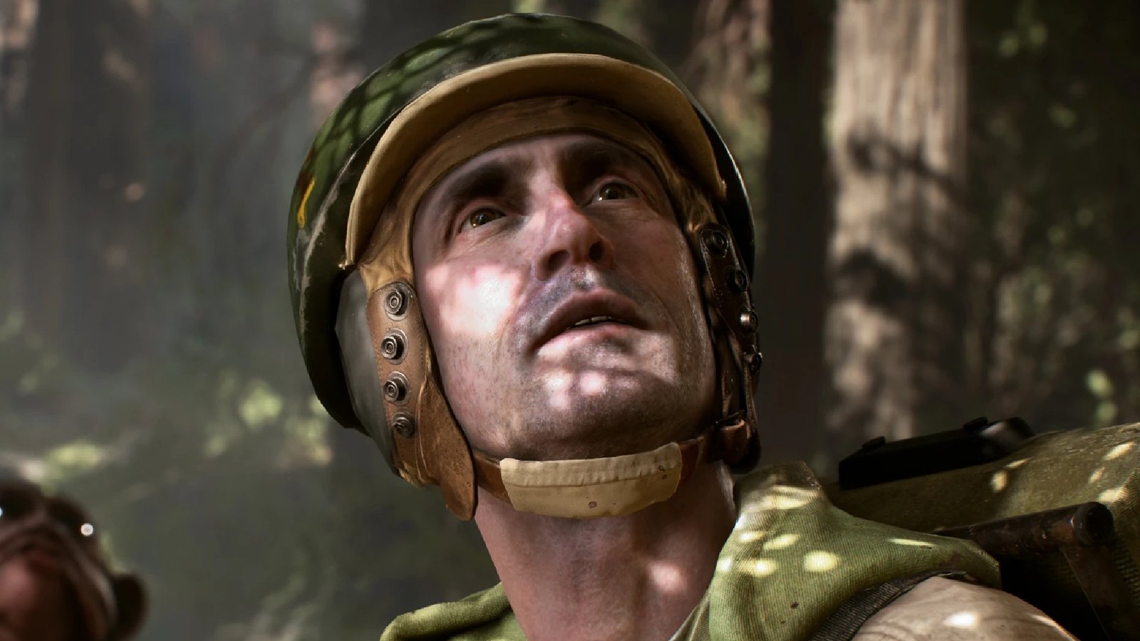 A Rebel soldier on Endor in Star Wars Battlefront